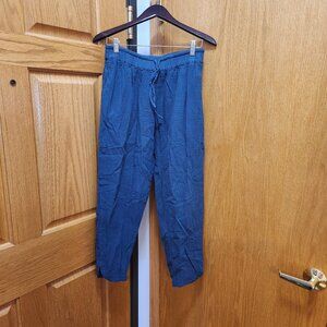 Share PACT Organic Cotton Coastal Double Gauze Tapered Pants Tulip Hem Medium